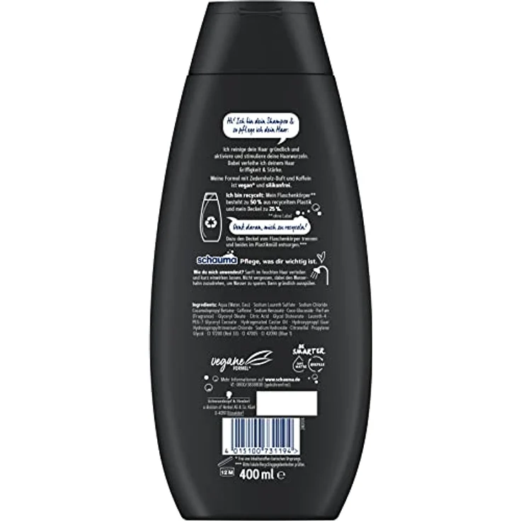 Schauma Koffein-Shampoo Hair Activator (400 ml), Haarshampoo fördert die Ausschüttung von Wachstumsfaktoren, Shampoo stärkt das Haar – Bild 2