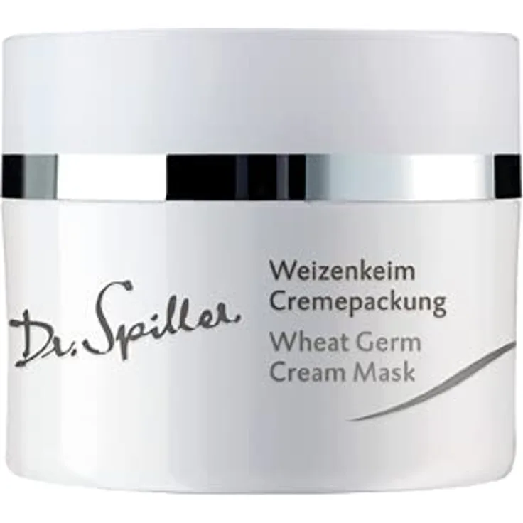 Dr. Spiller Biomimetic Skin Care Weizenkeim Cremepackung 50ml, Verwöhnende Gesichtsmaske für spröde Haut