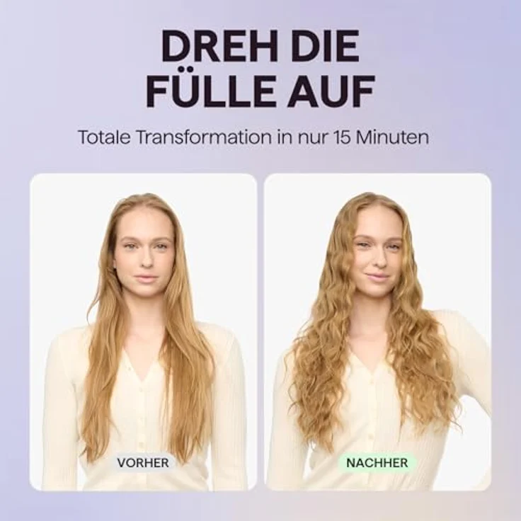 Wavytalk Power Wave Welleneisen 35 mm, Ionen-Keramik mit Anti-Verbrennungsschutz und intelligentem Styling-Timer für Beach Waves – Bild 3