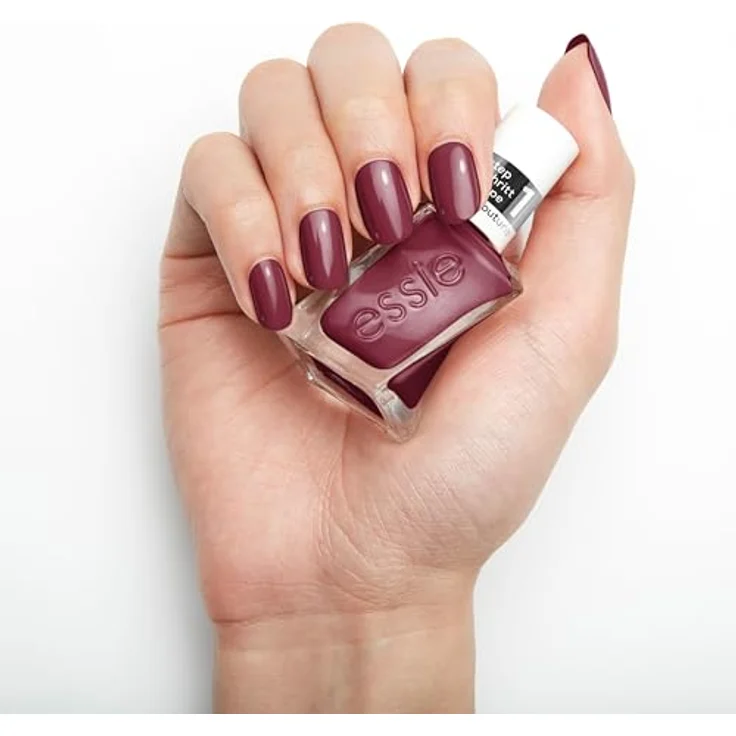 essie langanhaltender Nagellack mit glänzendem Finish, Maniküre ohne UV-Licht, Gel Couture, Farbe: Nr. 523 not what it seams, Lila, 1 x 13,5 ml – Bild 3