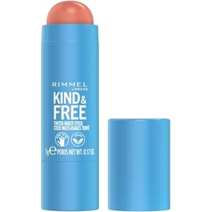 Rimmel London KIND & FREE tinted multi stick 5 gr, tierversuchsfrei, vegan, hochpigmentierte Farbe, intensiv feuchtigkeitsspendend