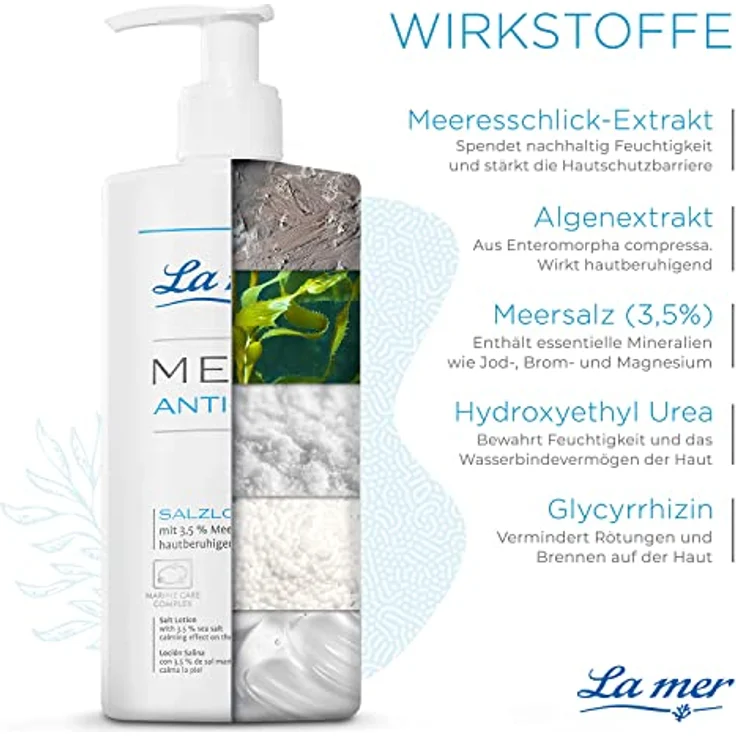 La mer MED+ Anti-Dry Salzlotion - Hautberuhigende Körperlotion für sehr trockene Haut - Mindert Rötungen und Juckreiz - Pflege bei Psoriasis oder Neurodermitis - Hilft bei schuppiger Haut - 200 ml – Bild 2
