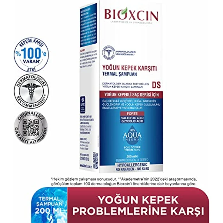 BIOXCIN Bioxcin Anti-Schuppen Intensive Thermal Shampoo, 200ml - Gegen starke Schuppenbildung & Juckreiz, mit Octopirox®, Zink & Thermalwasser – Bild 2