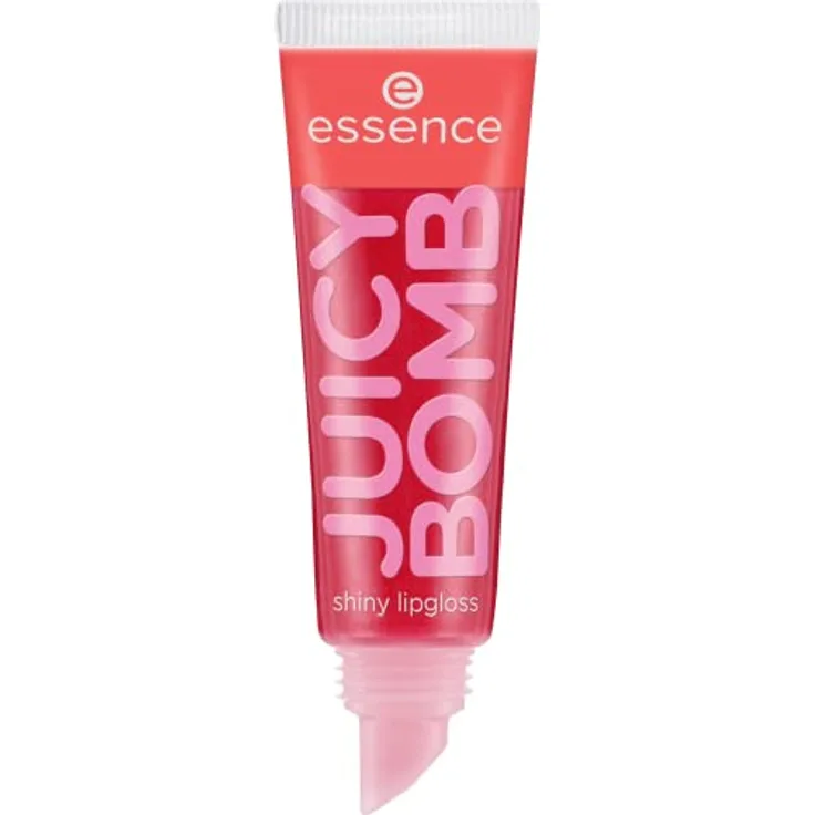 essence JUICY BOMB shiny lipgloss, Nr. 104, Rot, glänzend, strahlend frisch, schimmernd, vegan, ohne Alkohol, ohne Parabene, ohne Mikroplastikpartikel, 1er Pack (10ml)