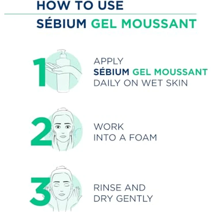 Bioderma Sebium gel Moussant 200 ml, für Damen und Herren – Bild 5