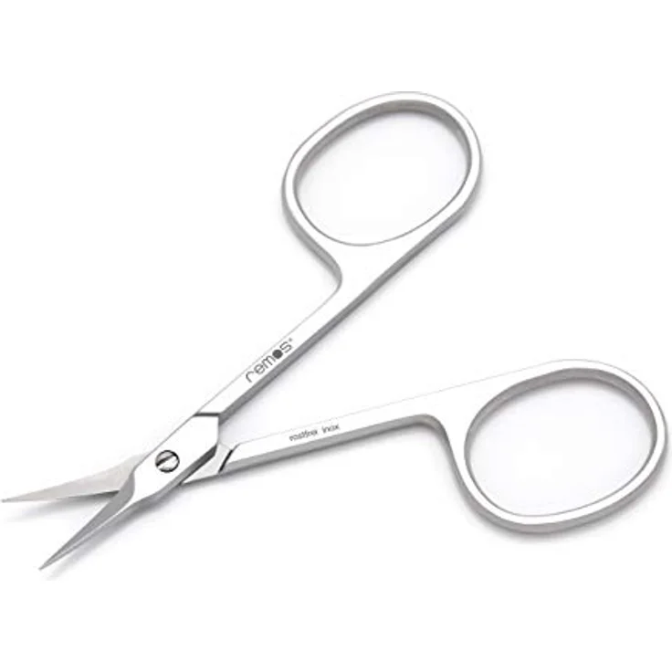 remos Profi Nagelhautschere Turmspitze Edelstahl [INOX] 9.5cm, präzise Schneide für Nagelhaut, nachstellbare Schraube, mattes Design – Bild 2
