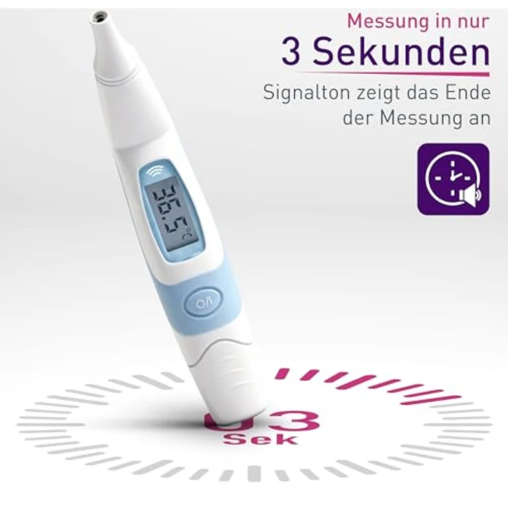 Berührungsloses Ohr-Thermometer SC 8172 zum kontaktlosen Fiebermessen – Bild 4