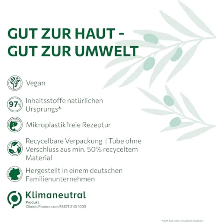 Alkmene Handcreme für sehr trockene Hände, 75 ml - 96% Schutz vor Austrocknen, feuchtigkeitsspendend mit Olivenöl und Vitamin E, vegan, dermatologisch getestet – Bild 5