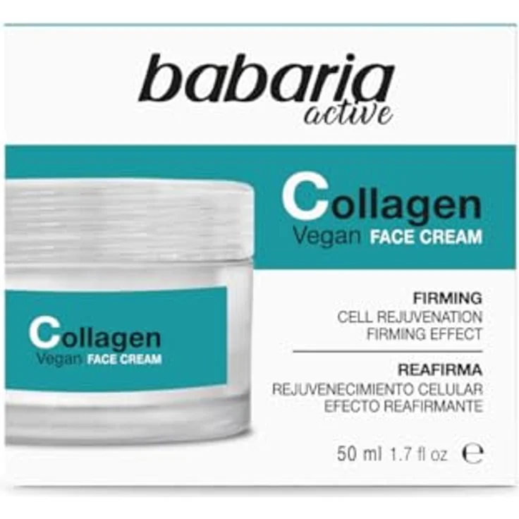 Babaria CREMA FACIAL COLLAGEN VEGAN 50 ML, Gesichtscreme mit kollagenen pflegenden Eigenschaften – Bild 2