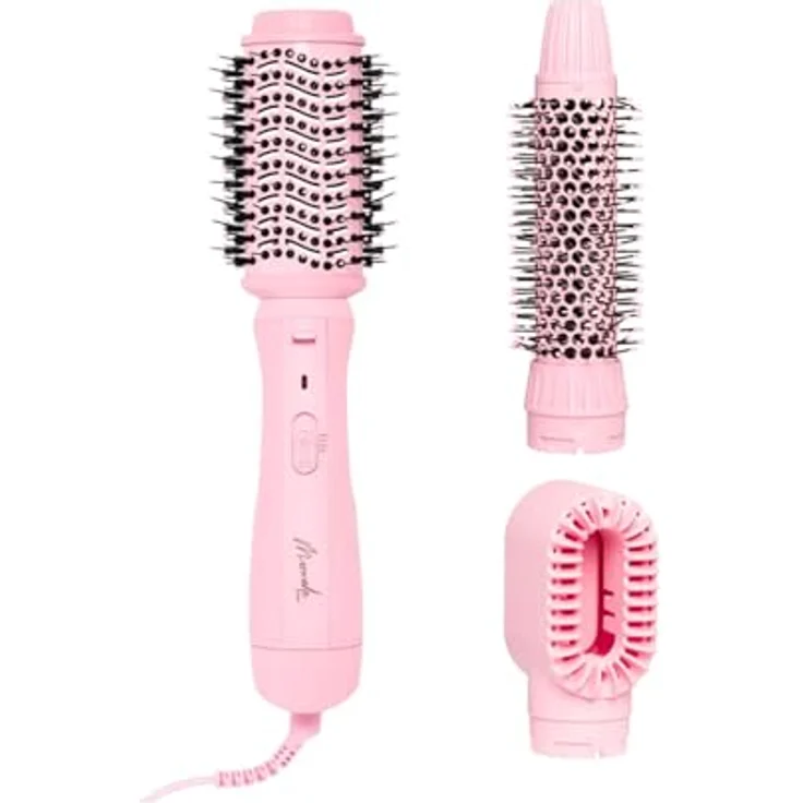 Mermade Hair Ionen-Haarbürste INTERCHANGEABLE BLOW DRY BRUSH, Mehrstufige Temperatureinstellungen – Bild 1