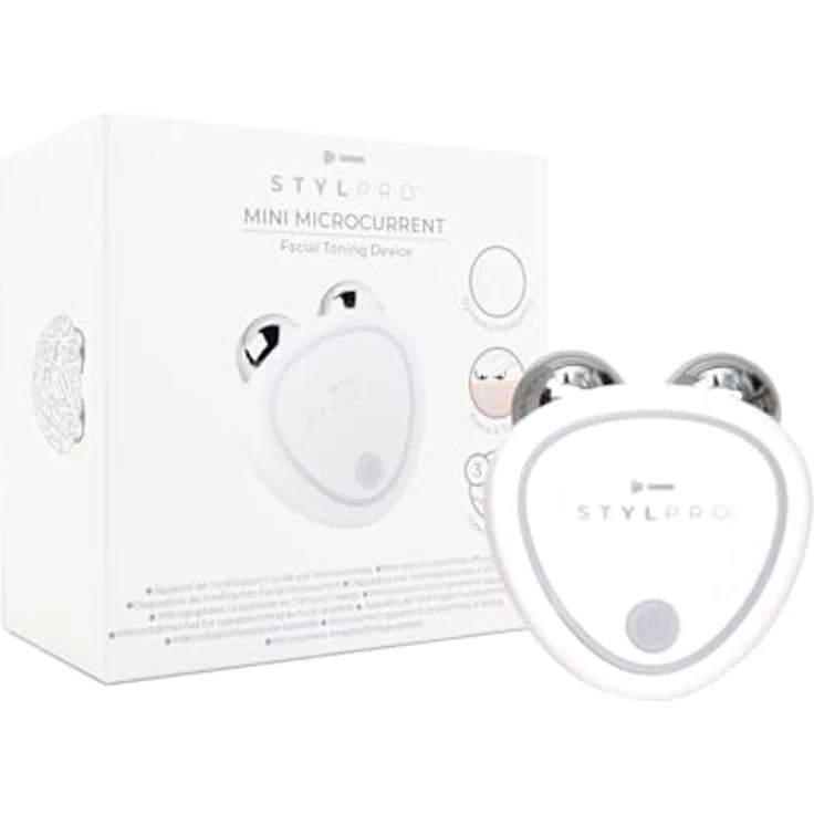 STYLPRO Mini Microcurrent Facial Toning Device, Gesicht Roll-On zur Hautstraffung mit Mikrostrom, USB-C Kabel – Bild 1