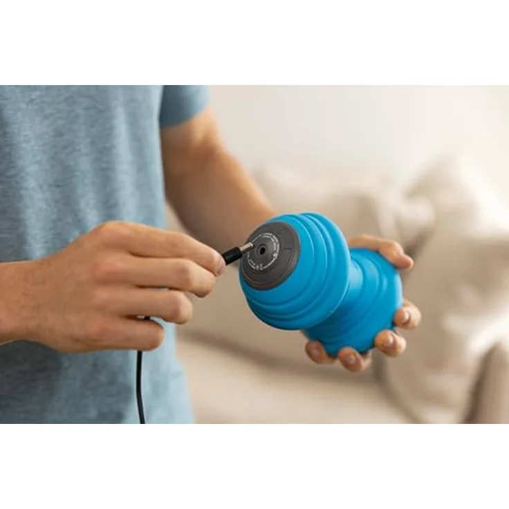 Trigger Point Charge Vibe, Vibrierender Schaumstoffroller zur Muskelentspannung, blau – Bild 7