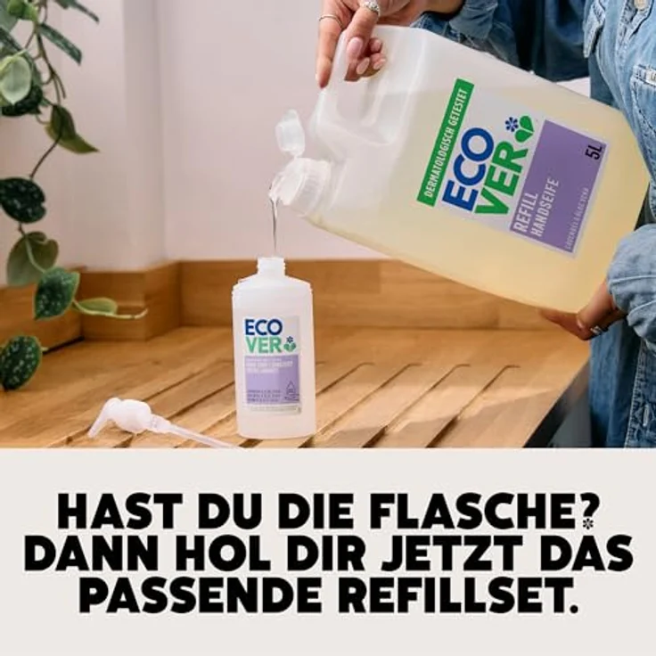 Ecover 285428 Handseife Lavendel 5 L 11 Sprachen VOC 03% für Alle Hauttypen geeignet – Bild 5