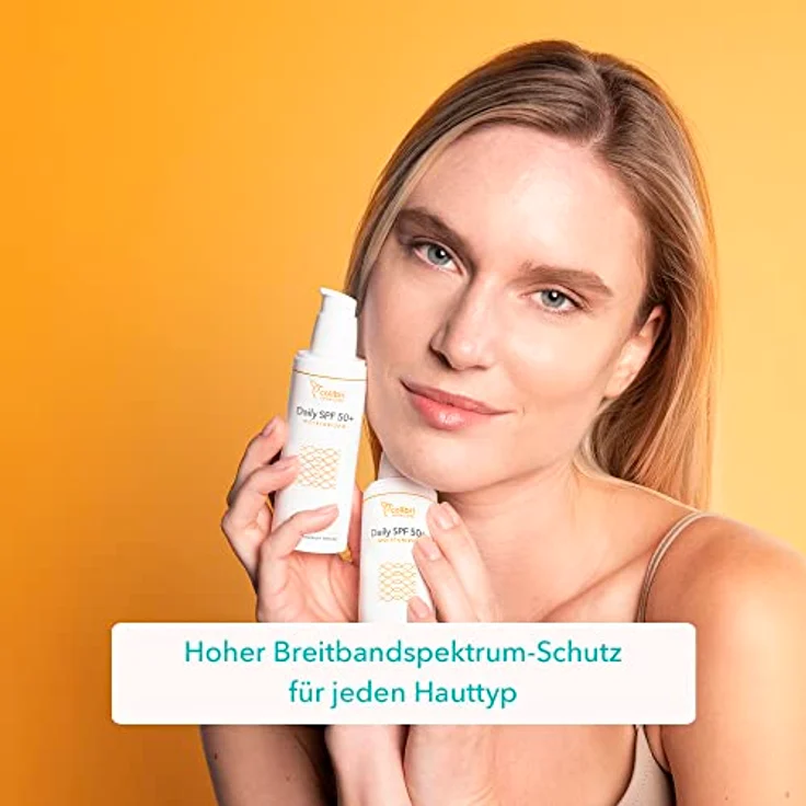 colibri skincare Daily SPF 50+ Moisturizer, Tagescreme mit wasserfestem Breitbandspektrum, leichte Gesichtscreme mit UV Schutz, 80ml – Bild 3