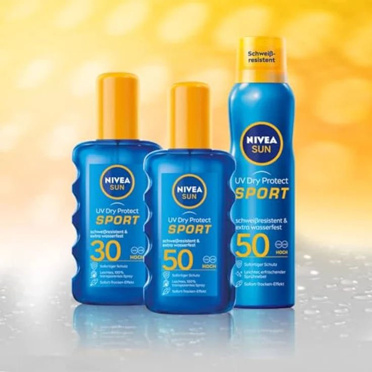 NIVEA SUN UV Dry Protect Sport SPF 50 Sonnenspray 200 ml – Bild 4