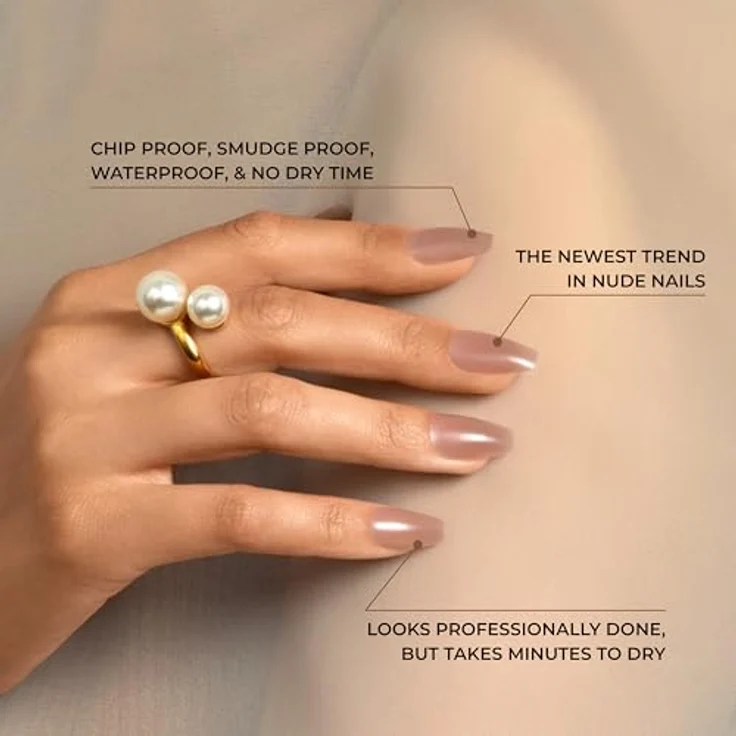 KISS Bare But Better Short, künstliche Fingernägel 28 St., einfach anzuwenden, langlebig, mit Kleber – Bild 7