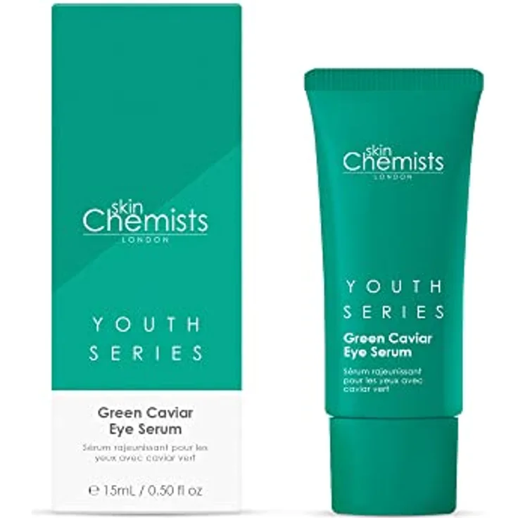 SkinChemists Youth - Green Caviar Eye Serum - Anti-Aging Hautpflege für normale bis trockene Haut - 15ml