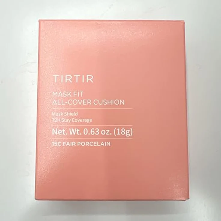 TIRTIR Mask Fit All Cover Cushion, mattierendes Make-up mit Hyaluronsäure, Farbton 15C Fair Porcelain, 18 g – Bild 7
