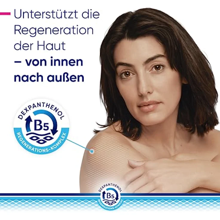 Bepanthol DERMA Regenerierende Körperlotion, Körperpflege für empfindliche und sehr trockene Haut, dermatologisch getestete Feuchtigkeitscreme mit Dexpanthenol, 400 ml Nachfüllbeutel – Bild 3