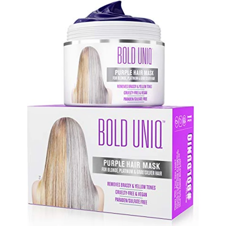 Bold Uniq Silber Haarmaske Für Silbernes & Blondiertes Haar 200 ml - Preisvergleich – Bild 2