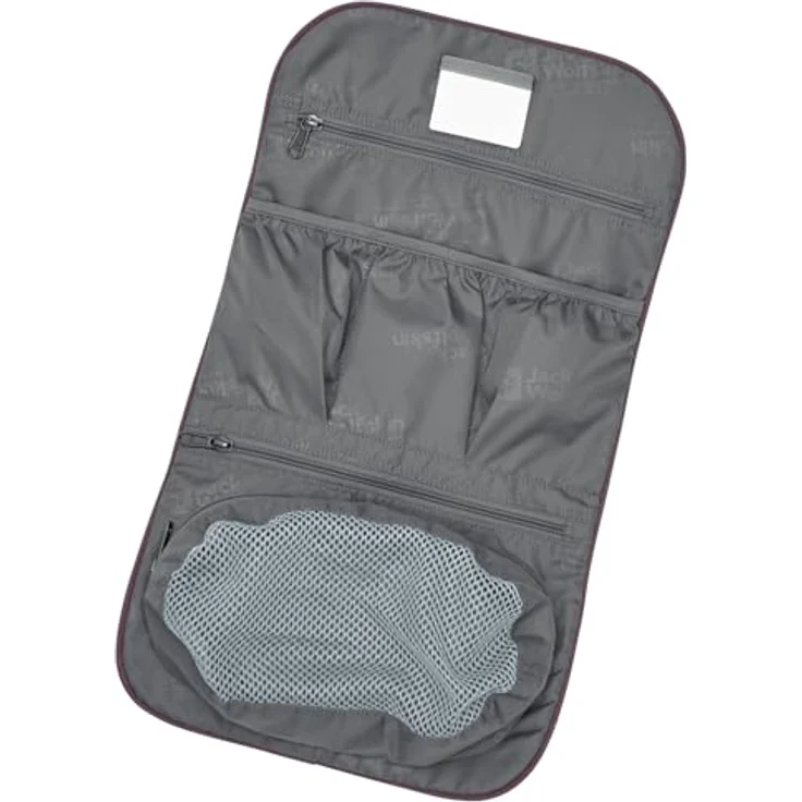 Jack Wolfskin Konya WASCHSALON, Beauty Case mit 6 Innentaschen, Aufhängehaken und abnehmbarem Spiegel – Bild 5