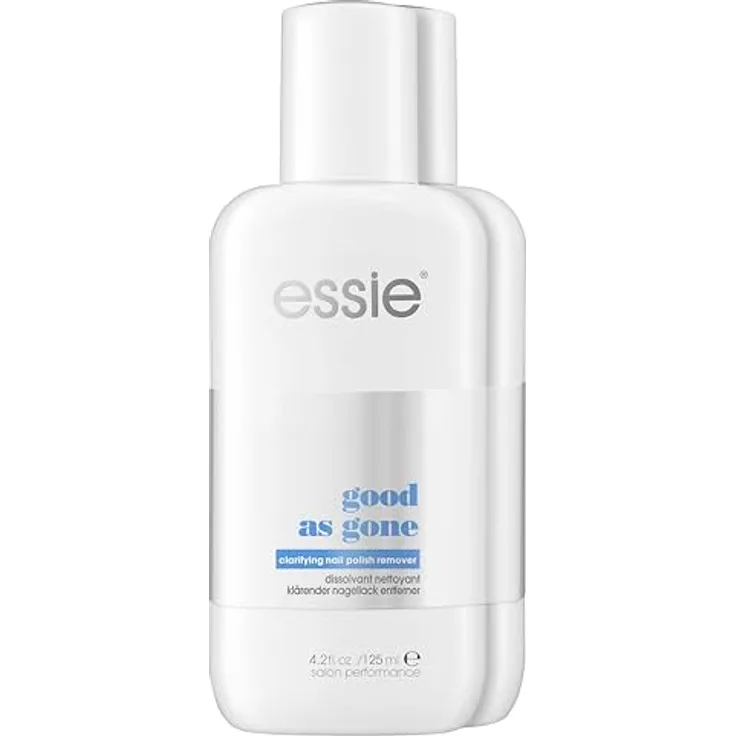 essie Klärender Nagellackentferner good as gone Doppelpack, Reinigung und Aufhellung, 2 x 125 ml