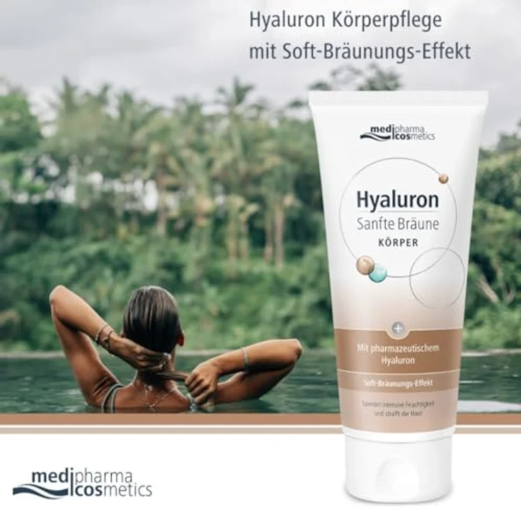 Dr. Theiss Naturwaren HYALURON SANFTE Bräune Körperpflege Creme Selbstbräuner 200 ml – Bild 2