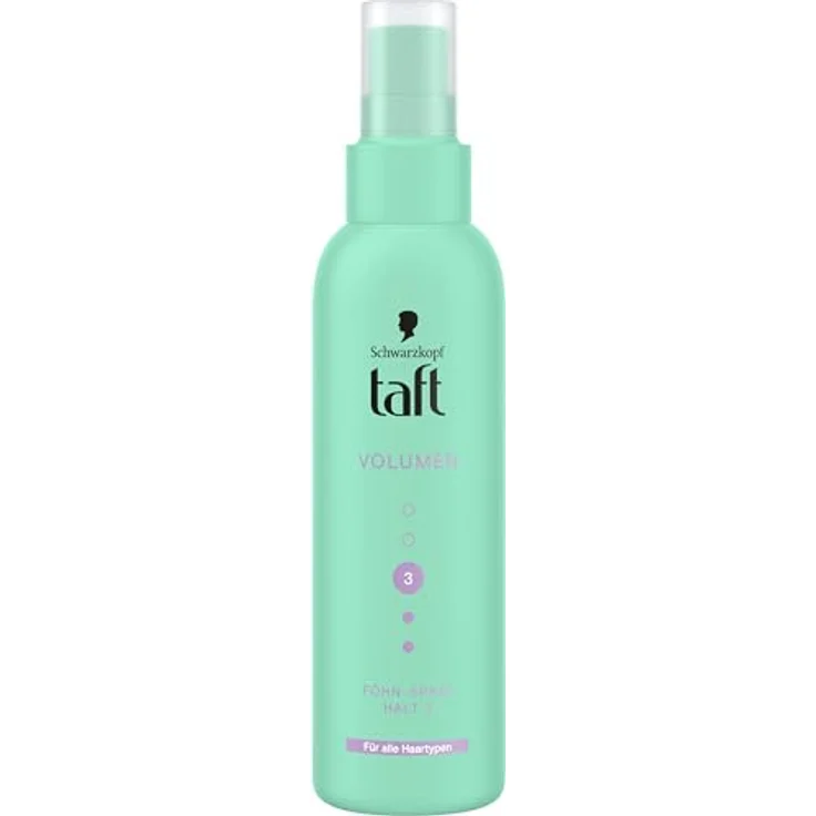Schwarzkopf Taft Föhn-Spray Volumen, Haltegrad 3, 4x150ml, Föhnspray für alle Haartypen, vegane Formel, Föhnschutz – Bild 5