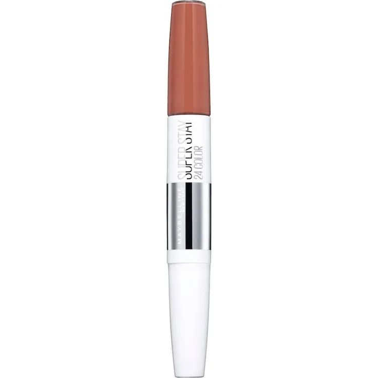 Maybelline Superstay 24H Color Lippenstift, langlebiger flüssiger Lippenstift mit integrierter Pflege, Nr. 611 - Crème Caramel, 5 g