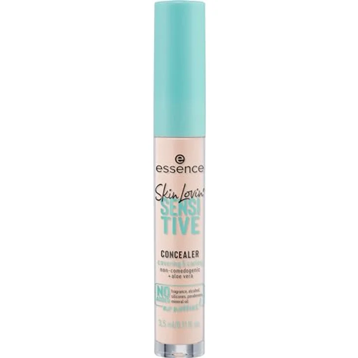 essence Skin Lovin' SENSITIVE CONCEALER, Abdeckstift, verstopft nicht die Poren, mit Aloe Vera, ohne Duft, Alkohol, Silikonen, Nr. 05 Fair, nude, entspricht unserem CLEAN BEAUTY Standard (3,5ml) – Bild 1