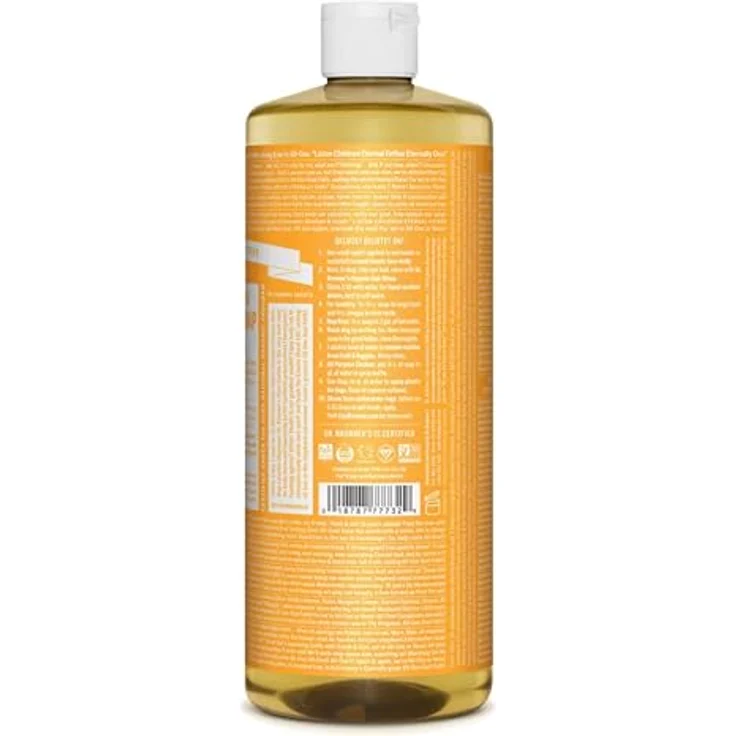 DR. BRONNER'S 18-in-1 Zitrus-Orange Flüssigseife 945 ml – Bild 2