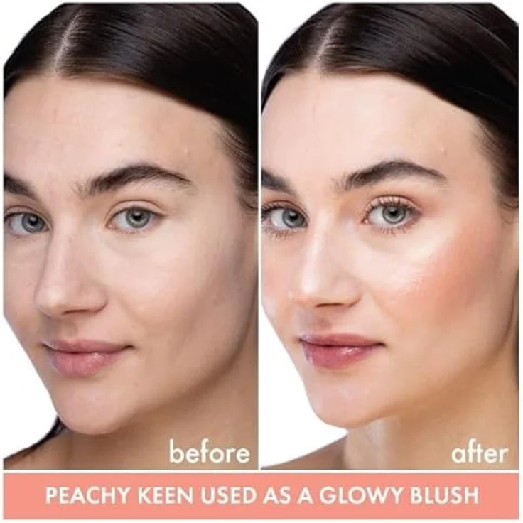 theBalm Oliver Dewy Face Drops, flüssiger Highlighter in Peachy Keen, 28 ml, vegan, hydratisierend, lichtreflektierende Pigmente – Bild 3