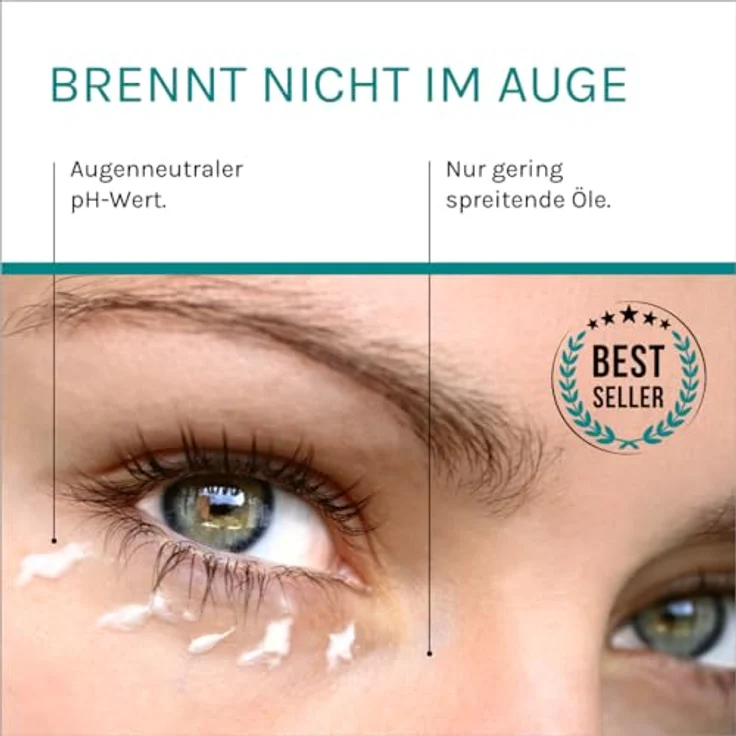 benevi Augenlid-Creme 15 ml für trockene, empfindliche Augenlider. Kein Fettfilm. Auch als tägliche Augenlidpflege bei zu Lidekzem oder Rosacea neigender Haut. – Bild 4
