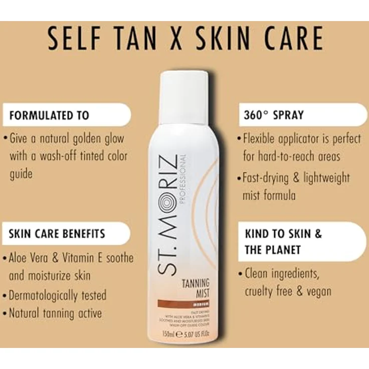 St. Moriz Selbstbräunungsspray Medium St. Moriz 150 ml – Bild 3