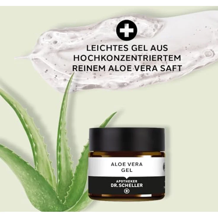 Dr. Scheller Aloe Vera Gel, spendet intensive Feuchtigkeit, kühlt sonnenstrapazierte Haut, 50 ml – Bild 4
