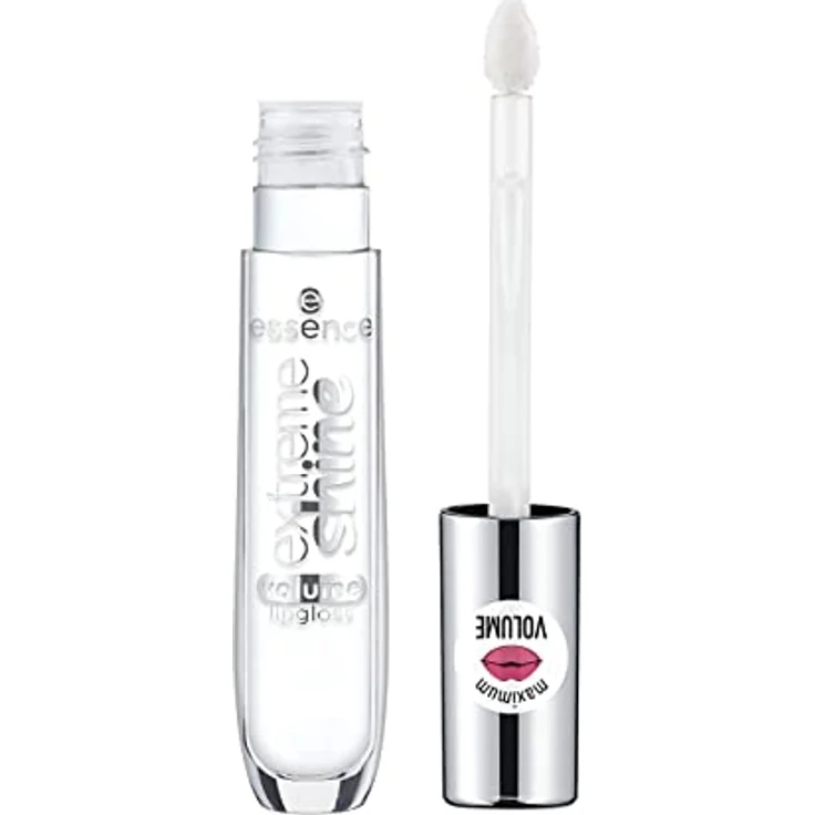 essence extreme shine volume lipgloss, Lip Gloss, Nr. 01 Crystal Clear, transparent, strahlend frisch, glänzend, transluzent, vegan, ölfrei, ohne Alkohol (5ml) – Bild 2