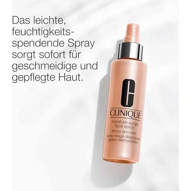 Clinique Moisture Surge Face Spray 125 ml, ölfreie Gesichtspflege, belebend, feuchtigkeitsspendend, erfrischend – Bild 3