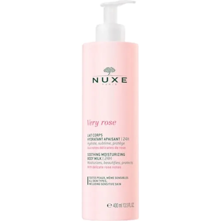 NUXE Very Rose Soothing Moisturizing Body Milk 24H, 400 ml