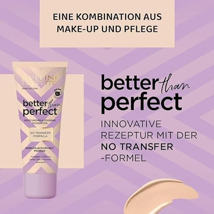 Eveline Cosmetics Better than Perfect, deckendes Make-up mit feuchtigkeitsspendender Wirkung, Farbton 1.5 Ivory Beige Neutral, 30 ml – Bild 3