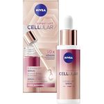 NIVEA Cellular Expert Lift 3-Zonen Lift Serum, straffendes Gesichtsserum mit Bakuchiol, 30 ml