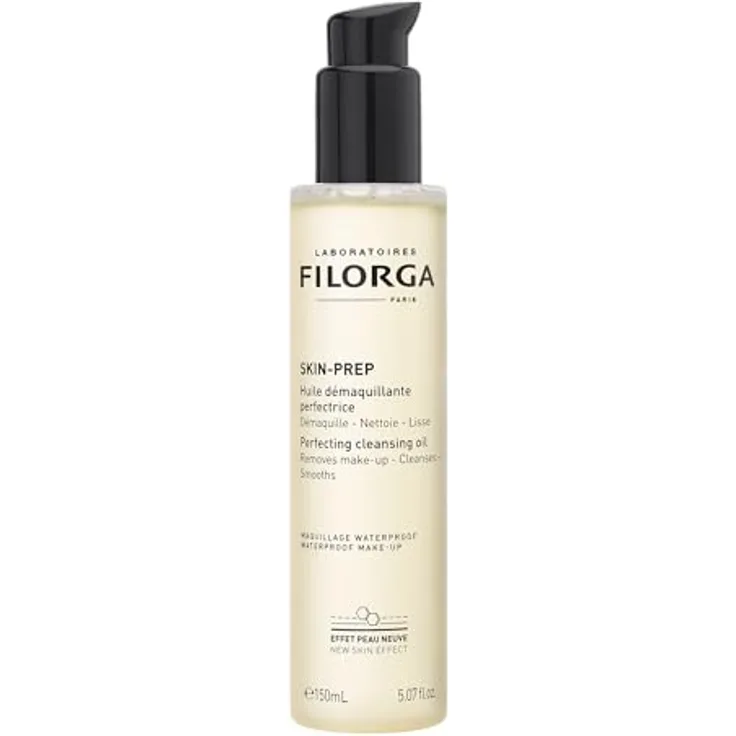 FILORGA SKIN PREP PERFECTING CLEANSING OIL, Gesichtsreinigungsöl für empfindliche Haut, 150 ml, entfernt wasserfestes Make-up, natürliche Inhaltsstoffe