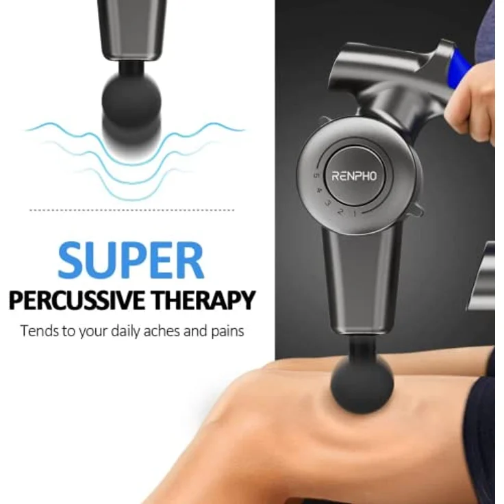RENPHO R4 Pro Muskel Massagengerät Gun mit einstellbarem Arm und 6 Massageköpfen zur gezielten Muskelbehandlung – Bild 5