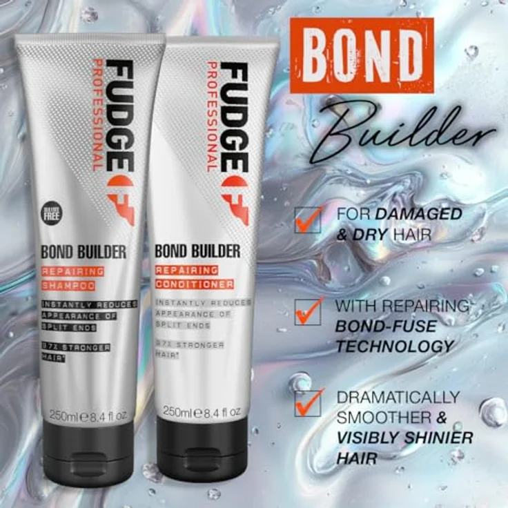 Fudge Bond Builder Repairing Conditioner 250ml, reparierender Conditioner für geschädigtes Haar mit PlexPro-Technologie zur Stärkung – Bild 3
