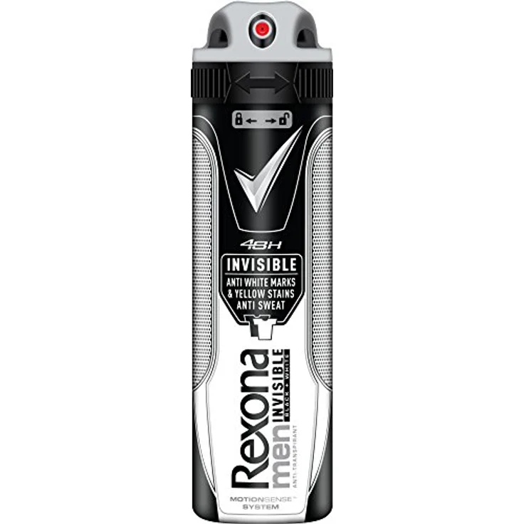 Rexona Men Motionsense Invisible Black white Antiperspirant In Spray 150 ml – Bild 2