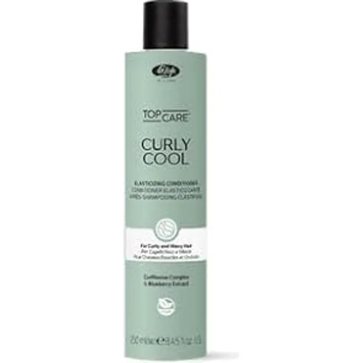 Lisap Top Care Curly Cool, Elasticizing Conditioner für lockiges Haar mit CurlRevive Complex und Heidelbeerextrakt, 250ml, vegan