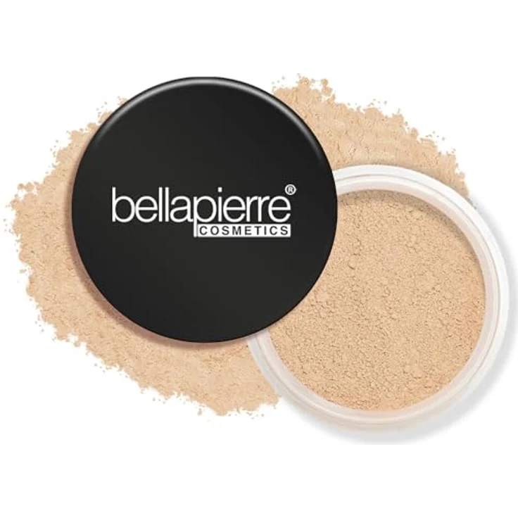 bellapierre Mineral Foundation SPF 15, Lose Pudergrundierung, Veganes & tierversuchsfreies Make-up, Hypoallergen, Mattes Finish, Öl- & Talkfreies, 9g - Biscotti – Bild 1
