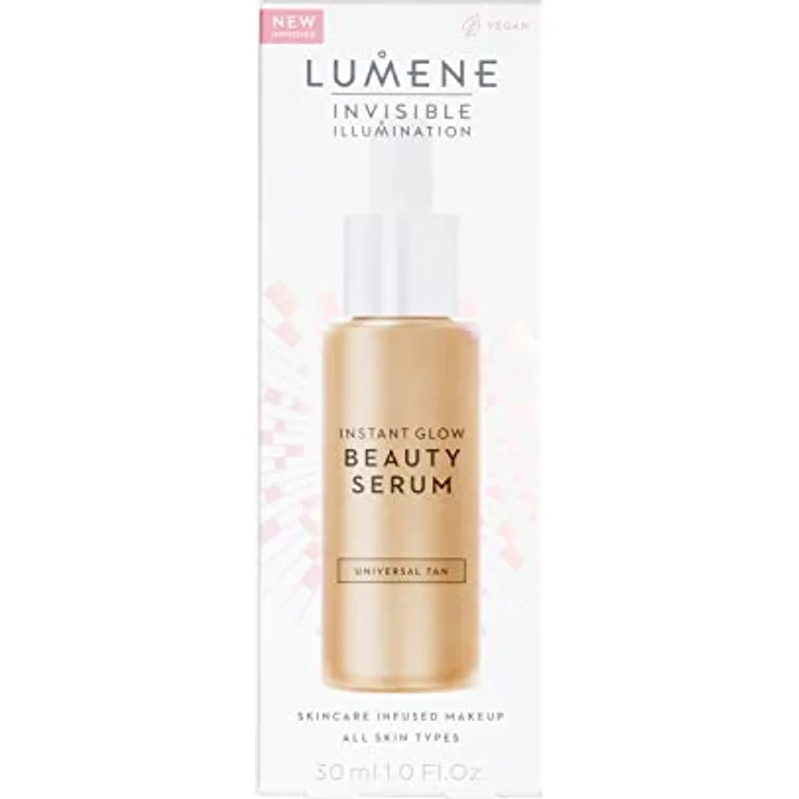 Lumene Invisible Illumination Glow Beauty Serum Flüssige Foundation, vegane Formel mit leichter Deckkraft und nordischem Weidenröschen, 30 ml – Bild 2
