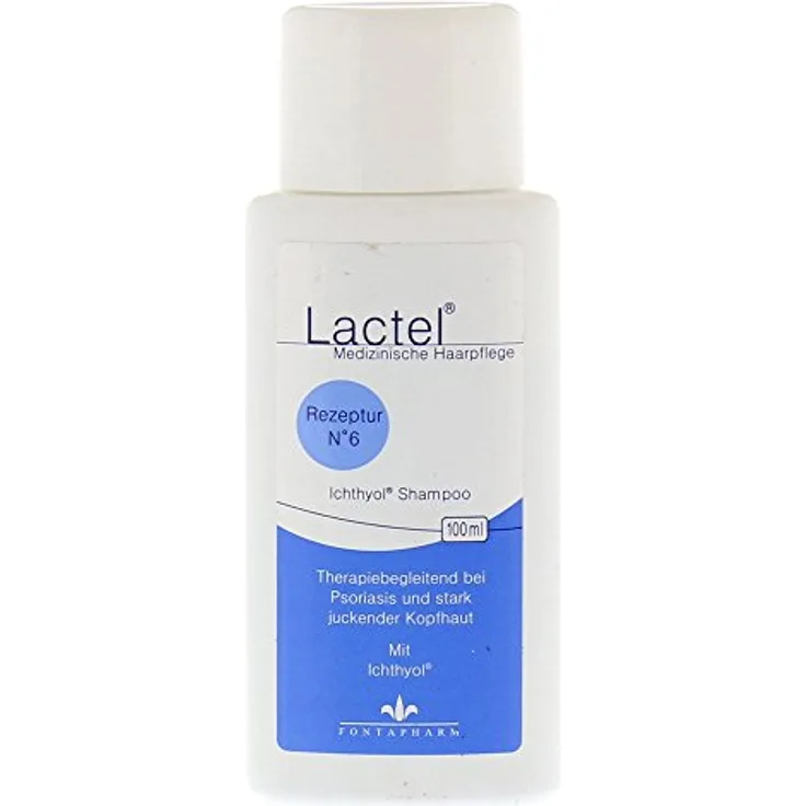 Fontapharm AG Lactel Nr.6 Ichthyol-Shampoo, 100 ml für trockene Kopfhaut und schuppige Haut