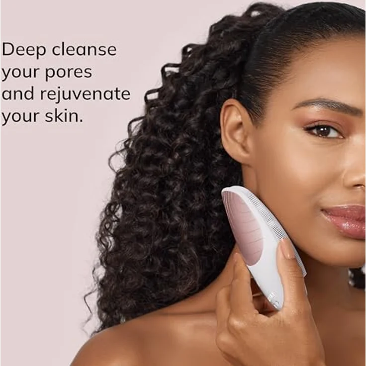 GESKE SmartAppGuided™ Sonic Thermo Facial Brush 6 in 1, Gesichtsreinigungsbürste mit Wärmefunktion und Massage, magnetisches Ladekabel, ultrahygienisch – Bild 3