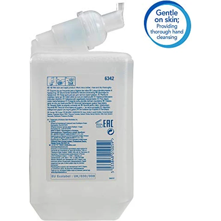 Kimberly-Clark Scott Control Foam Soap, 6x 1 L unparfümierte Schaumseife, transparent, hygienischer Handreiniger für gründliche Reinigung – Bild 3